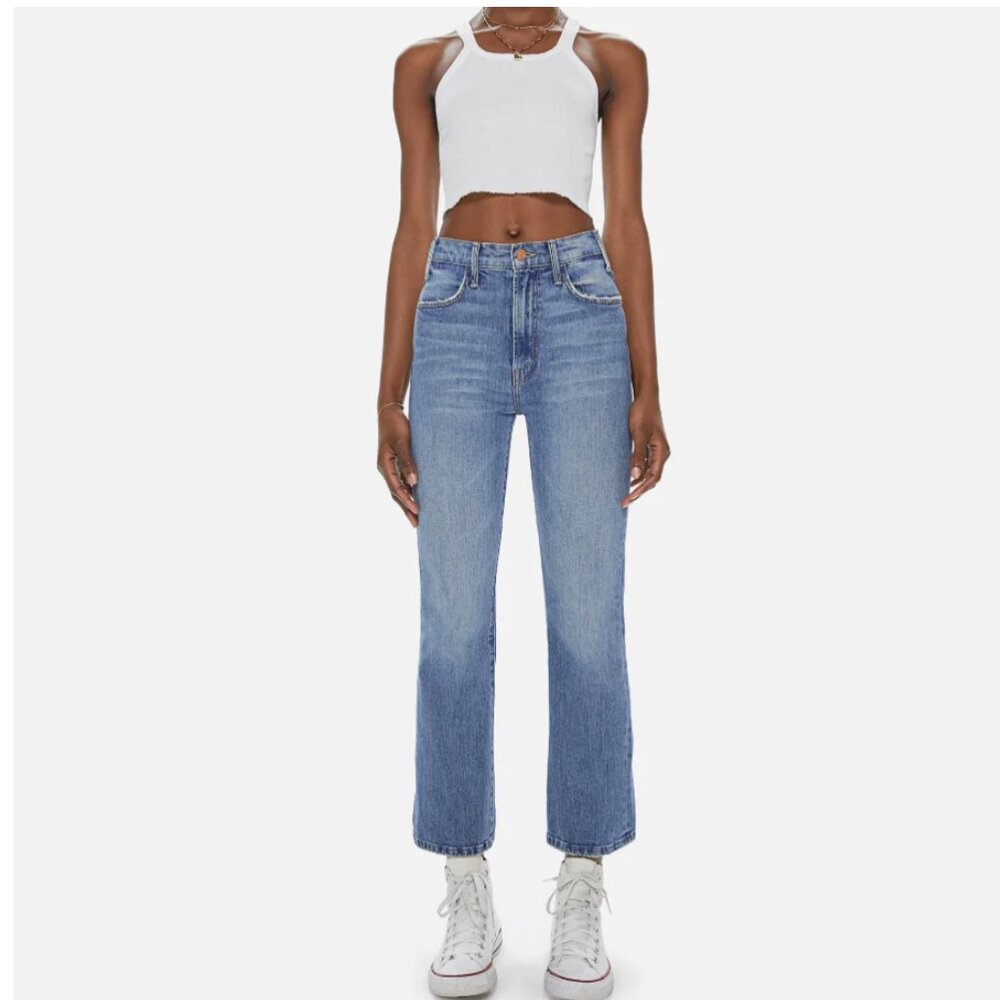 MOTHER Blue Ankle & Cropped Jeans
